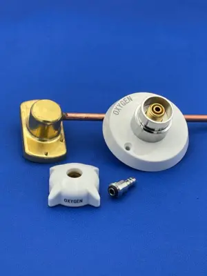 Wall outlet Gas Oksigen Medis Rumah Sakit Import tipe CIG Lengkap dengan konektornya - Foto 1